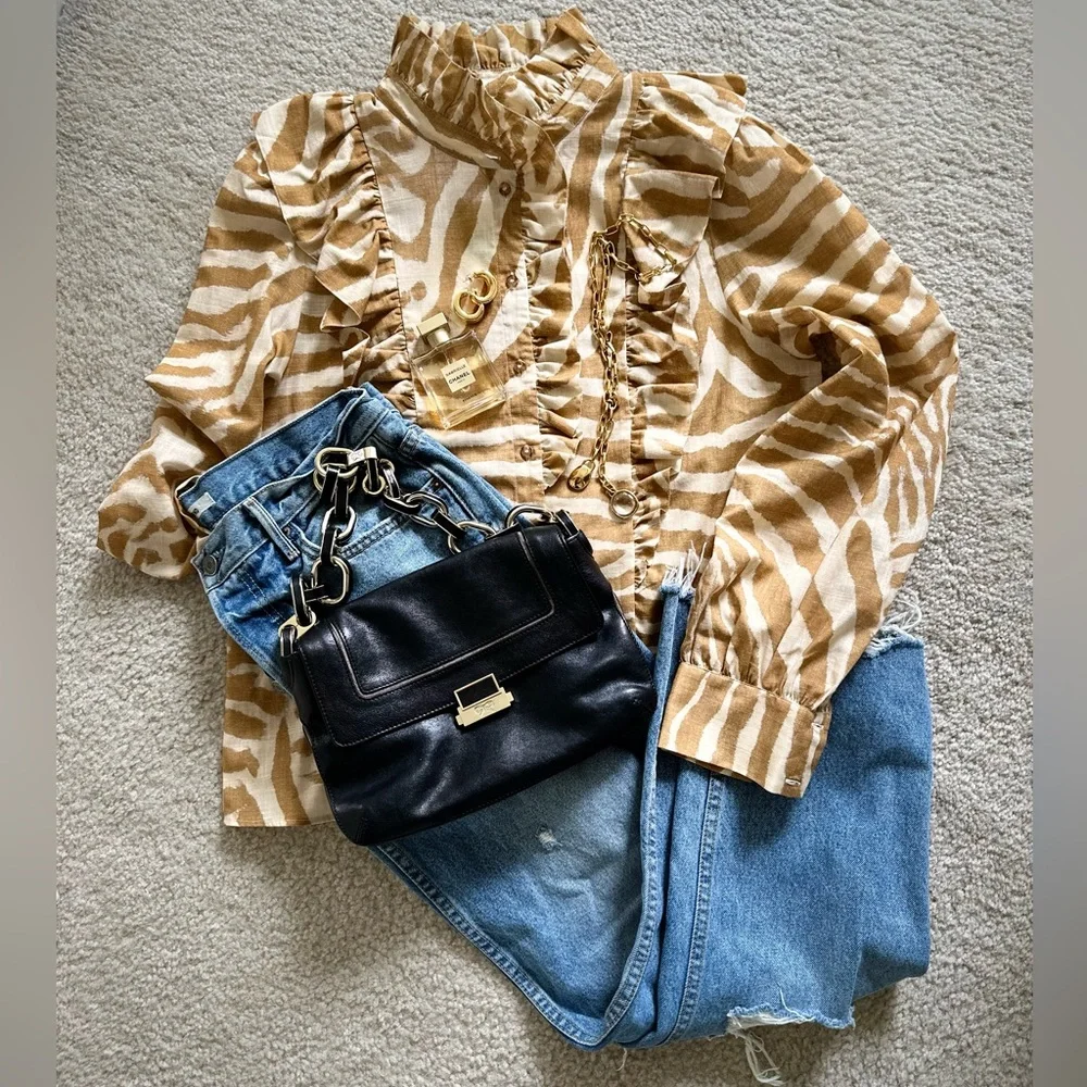 NWT | Sézane Jane Shirt in Zebra Print - Picture 8 of 12